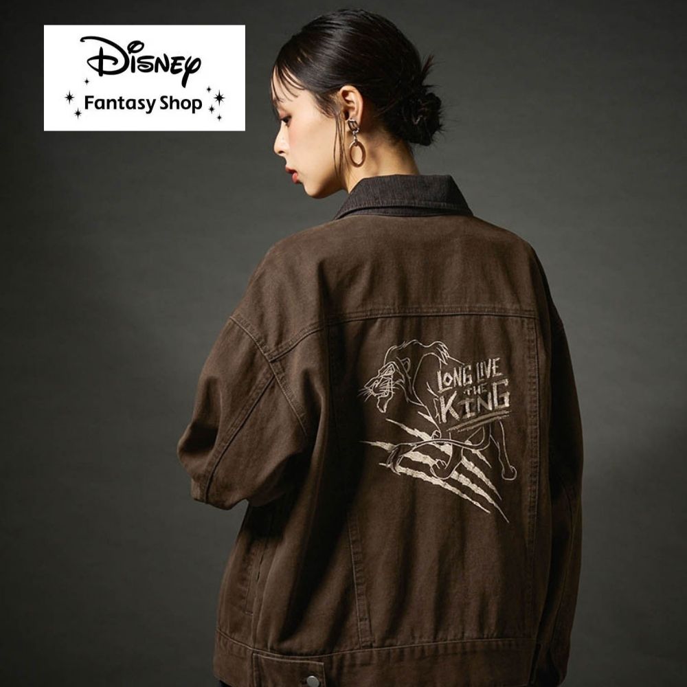 【ディズニー/Disney】ユニセックスブラウンワークジャケット「ライオン・キング/スカー」