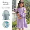 【ディズニー/Disney】刺繍裏毛ワンピース(選べるキャラクター)