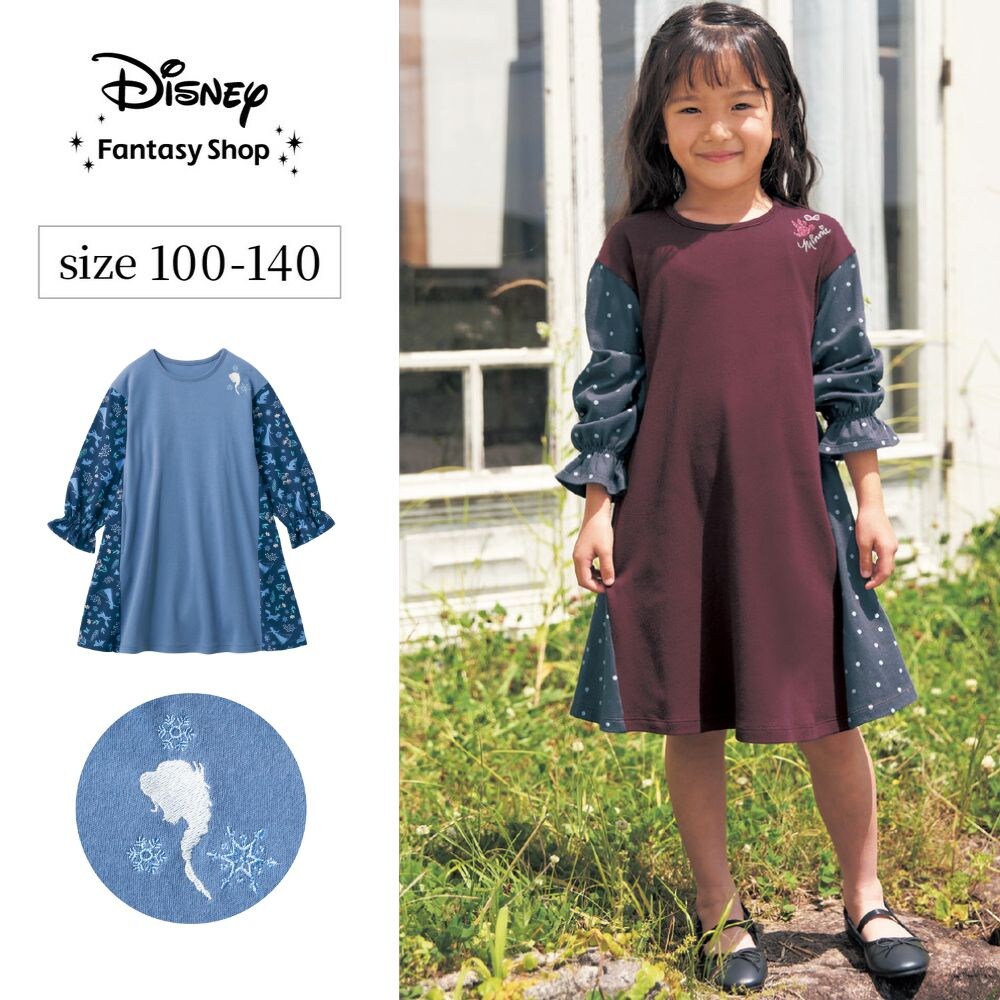【ディズニー/Disney】サイド切り替えワンピース(選べるキャラクター)
