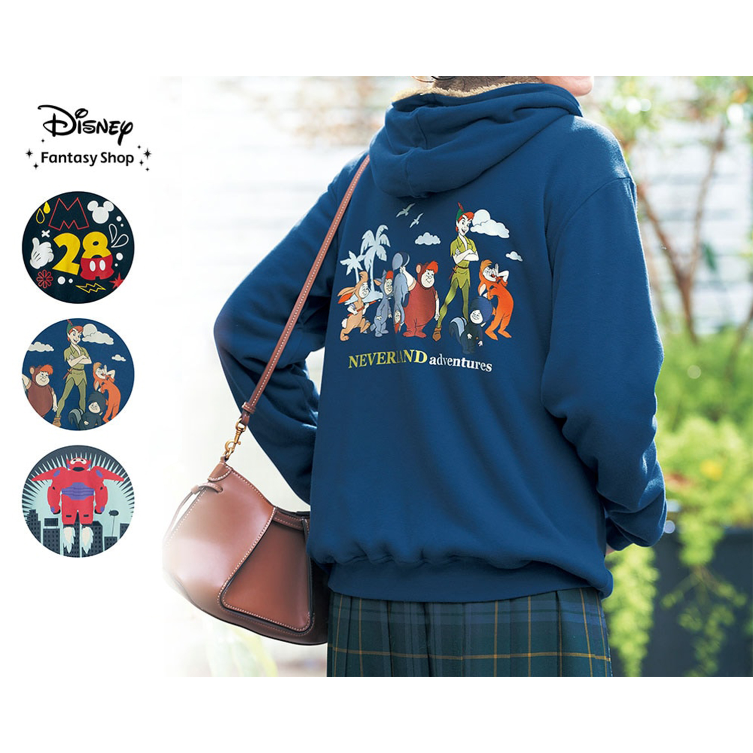 【ディズニー/Disney】裏ボアパーカー(選べるキャラクター)