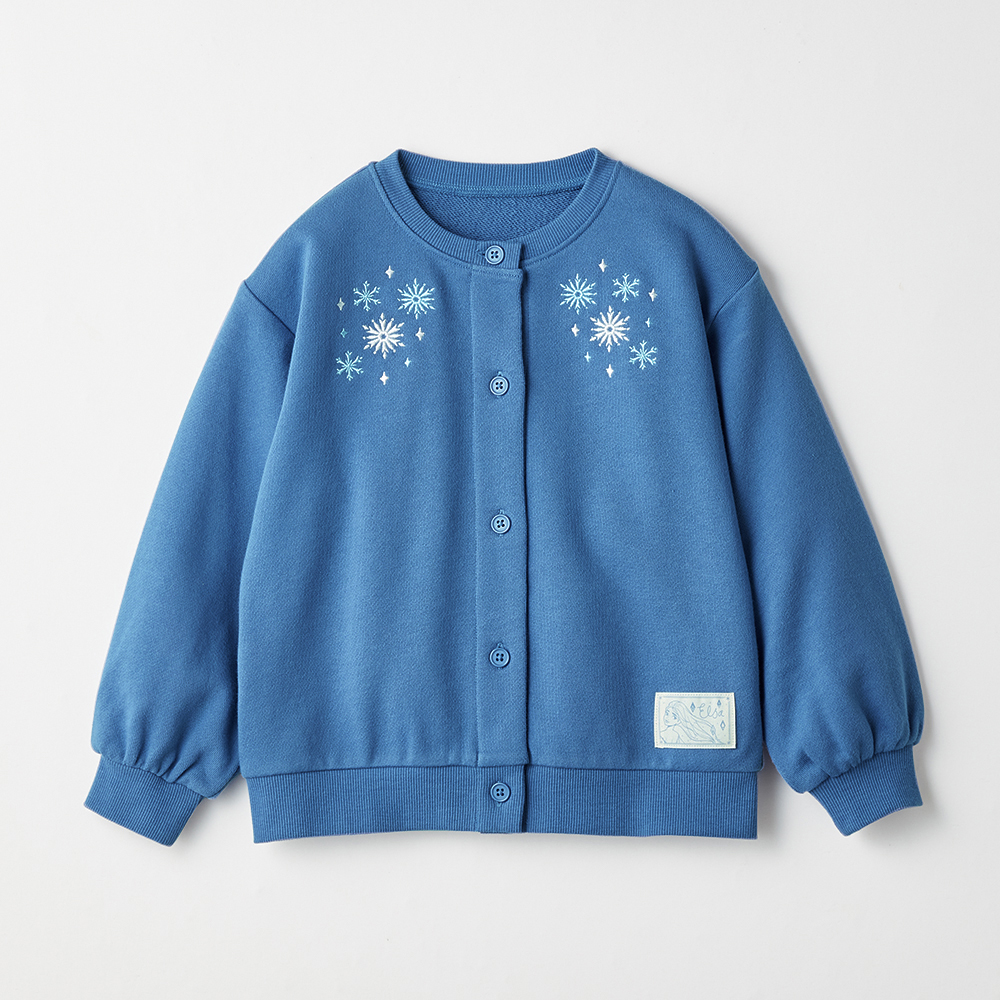 刺繍がかわいい裏毛カーディガン(選べるキャラクター)(ディズニー/Disney) 刺繍がかわいい裏毛カーディガン(選べるキャラクター)(ディズニー/Disney)