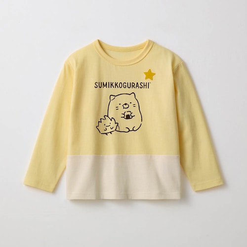 名札ココ配色長袖Tシャツ 「すみっコぐらし」