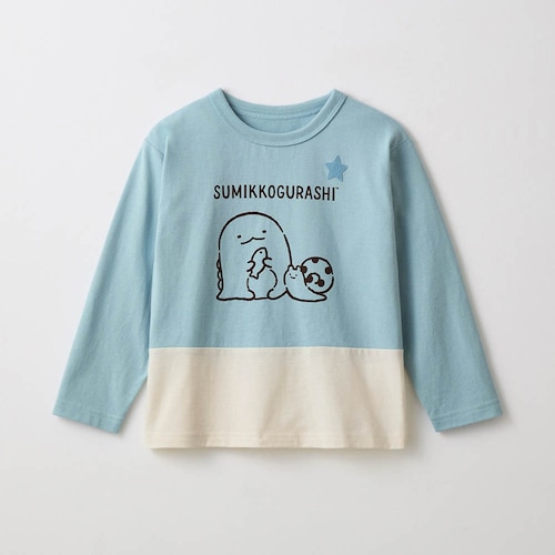 名札ココ配色長袖Tシャツ 「すみっコぐらし」