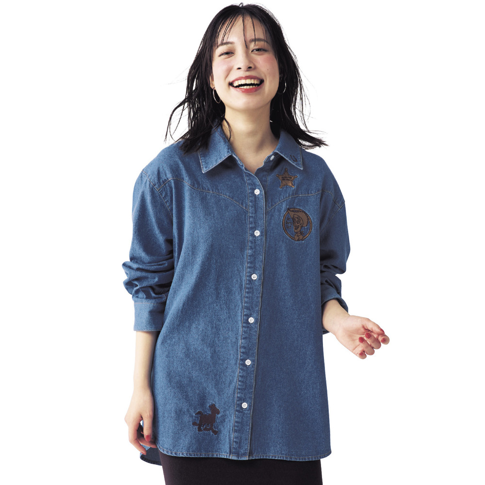 カウボーイ風デニムシャツ「トイ・ストーリー/ウッディ」(ディズニー/Disney) カウボーイ風デニムシャツ「トイ・ストーリー/ウッディ」(ディズニー/Disney)