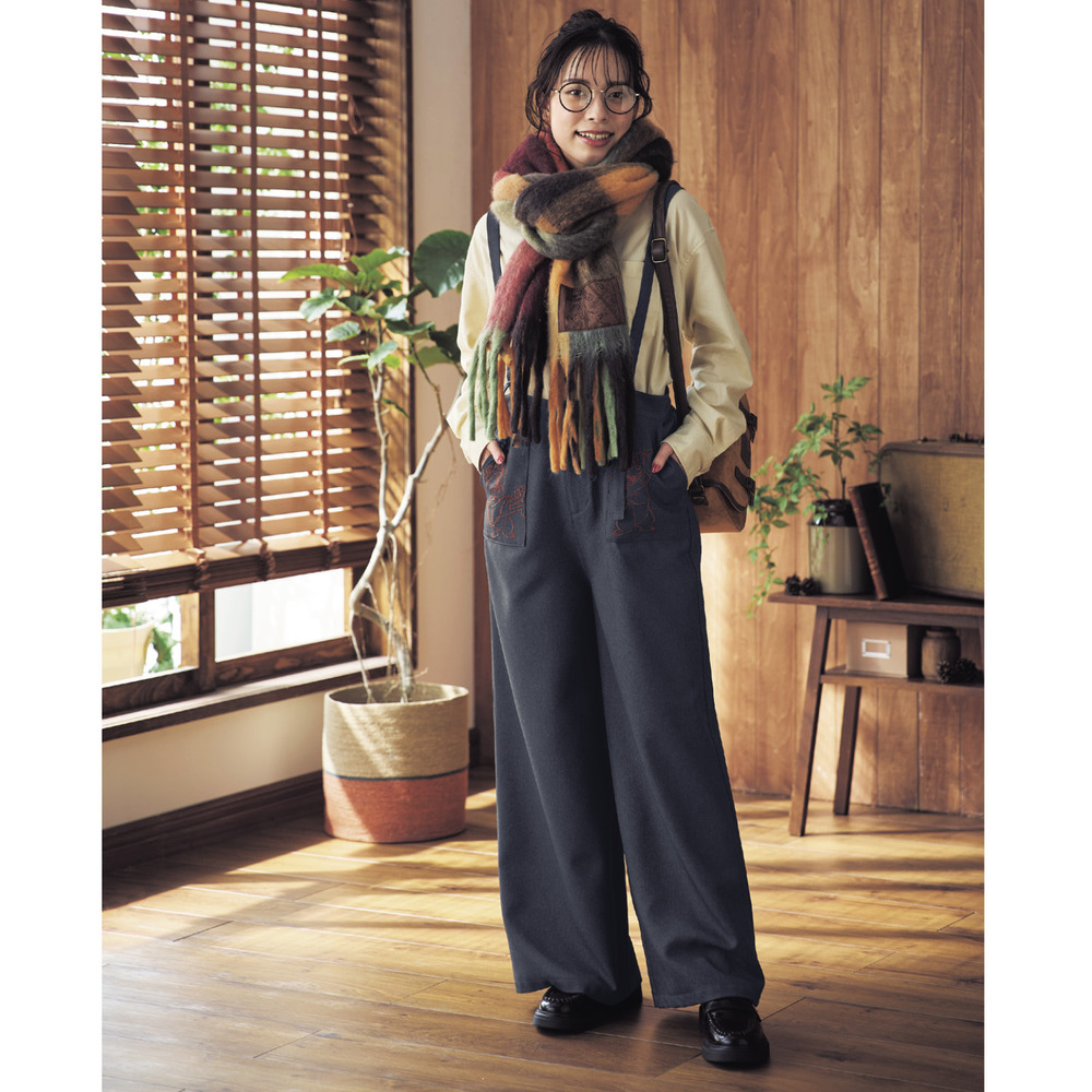 【ディズニー/Disney】ワイドサロペットパンツ「チップ & デール」 【ディズニー/Disney】ワイドサロペットパンツ「チップ & デール」