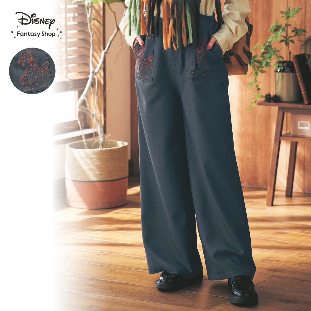 ワイドサロペットパンツ「チップ&デール」(ディズニー/Disney) ワイドサロペットパンツ「チップ&デール」(ディズニー/Disney)