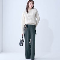 モデル身長167cm／Ｍ ※写真は撮影用のため股下+6cmになります。