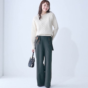 モデル身長167cm／Ｍ ※写真は撮影用のため股下+6cmになります。
