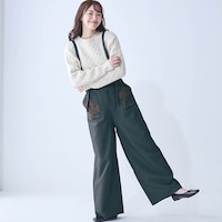 モデル身長167cm／Ｍ ※写真は撮影用のため股下+6cmになります。
