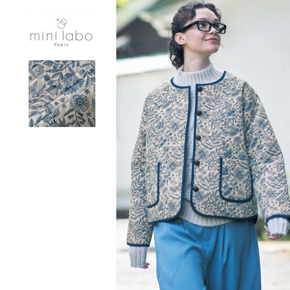 プリントがかわいいキルティングブルゾン/愛らしさ 「ミニラボ」 プリントがかわいいキルティングブルゾン/愛らしさ 「ミニラボ」