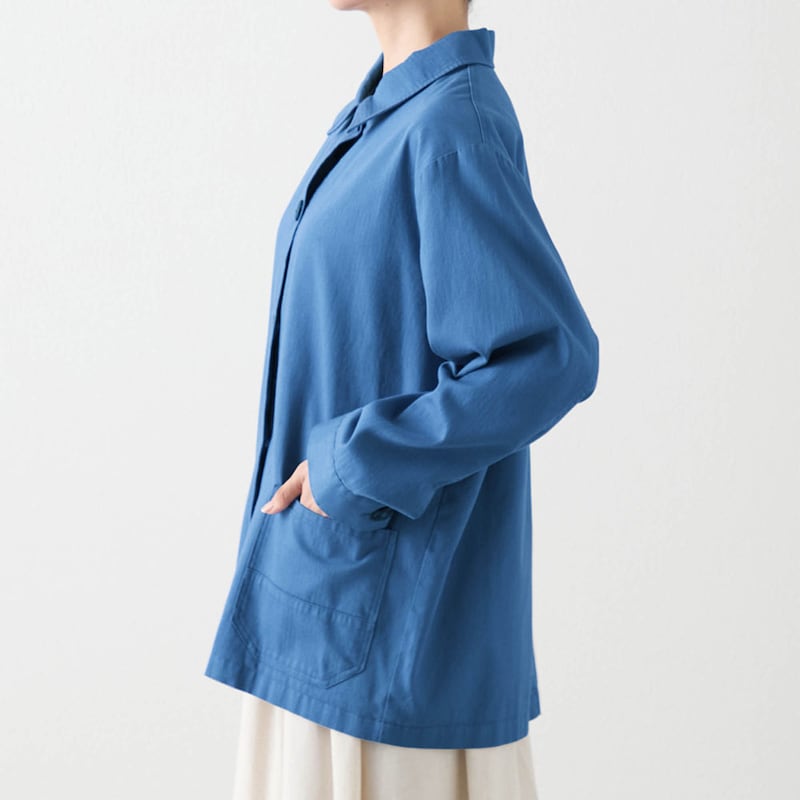 モデル身長167cm／Ｍ ※写真は撮影用のため袖丈+1.5cmになります。