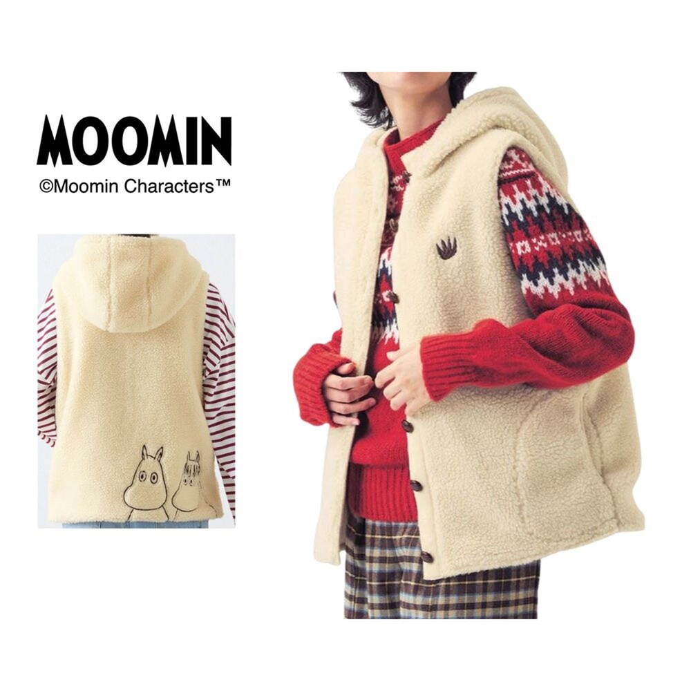 【ムーミン/MOOMIN】いっしょにおでかけボアベスト 「ムーミン」