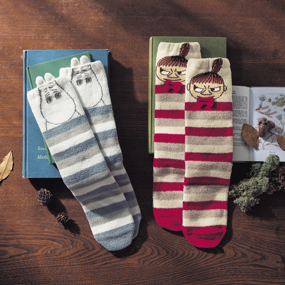 【ムーミン/MOOMIN】フェイスルームソックス 「ムーミン」 【ムーミン/MOOMIN】フェイスルームソックス 「ムーミン」