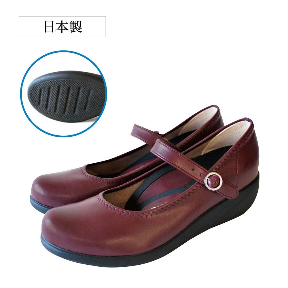 【リゲッタ/Re:getA】大人キレイな歩きやすいワンストラップパンプス 【日本製】