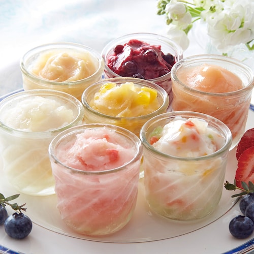 【お中元・おとりよせ】 凍らせて食べるフルーツシャーベット 8個 【ご注文は8月18日まで】