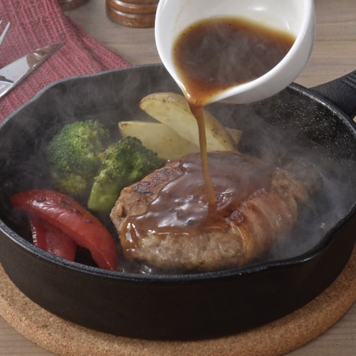 【お中元・おとりよせ】 ベーコン巻ハンバーグ 4個／8個 【ご注文は7月31日まで】