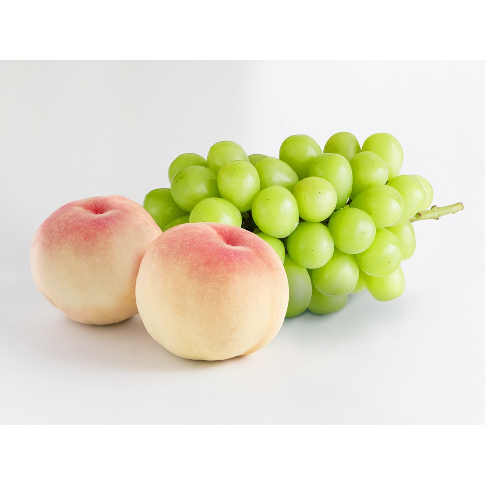 【ベルメゾン】【予約商品】【お中元・おとりよせ】 白桃3玉 & シャインマスカット500g 【ご注文は7月31日まで】