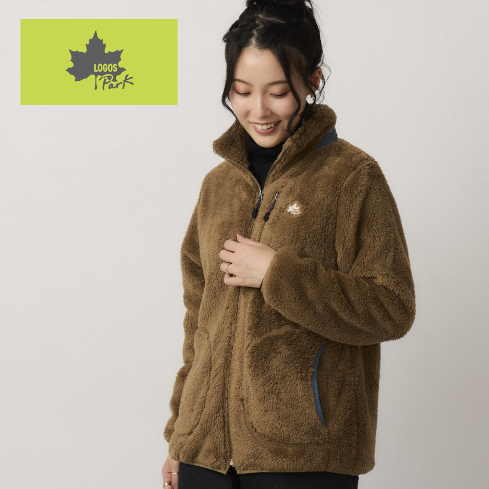 【ロゴス・パーク/LOGOS Park】裏地付きシャギーボアジャケット 【ロゴス・パーク/LOGOS Park】裏地付きシャギーボアジャケット