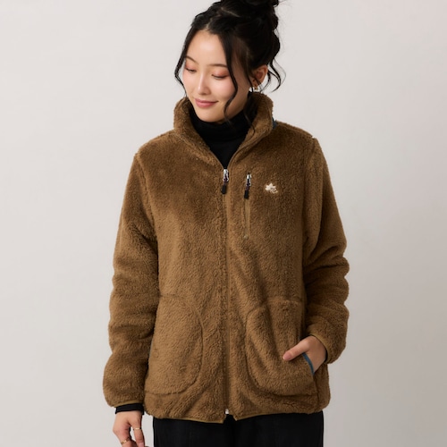 裏地付きシャギーボアジャケット