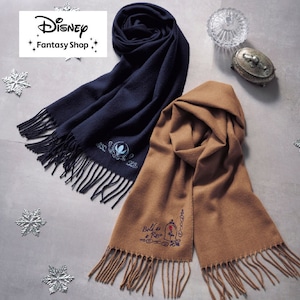 【ディズニー/Disney】刺繍モチーフのストール(選べるキャラクター)