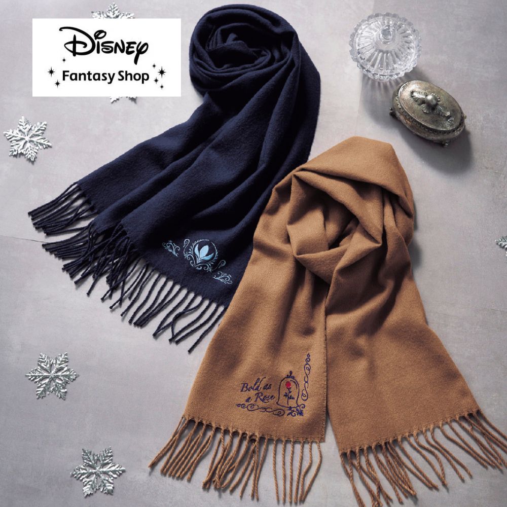 【ディズニー/Disney】刺繍モチーフのストール(選べるキャラクター)