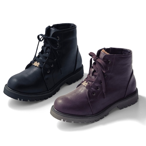 スパイク付きレースアップブーツ「ミッキーモチーフ」