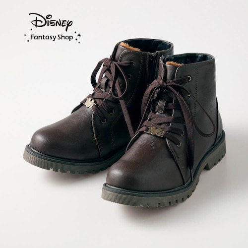 スパイク付きレースアップブーツ「ミッキーモチーフ」