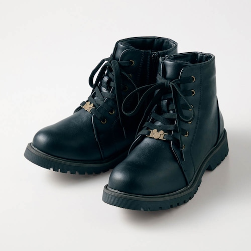 スパイク付きレースアップブーツ「ミッキーモチーフ」