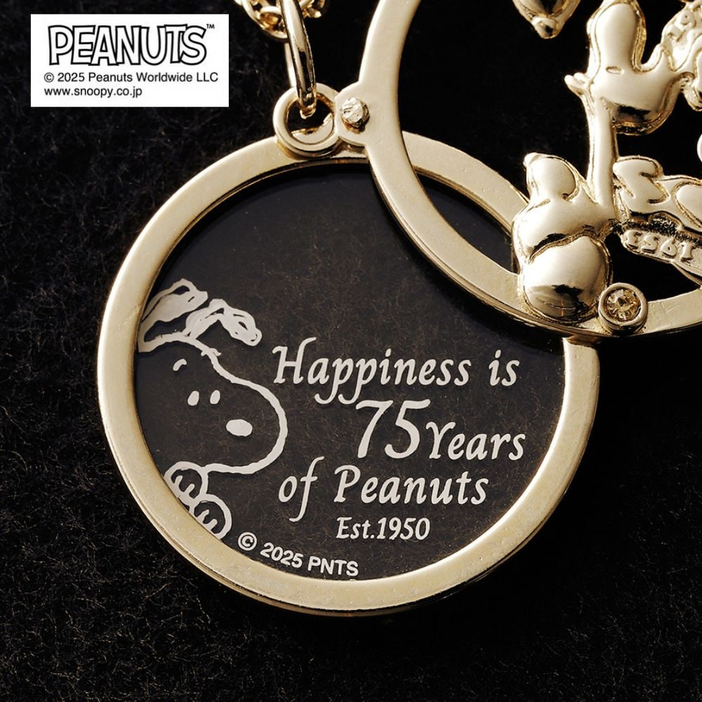 PEANUTS75周年】2枚重ねのネックレス「スヌーピー」(ピーナッツ
