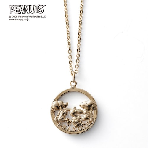 【PEANUTS75周年】２枚重ねのネックレス「スヌーピー」