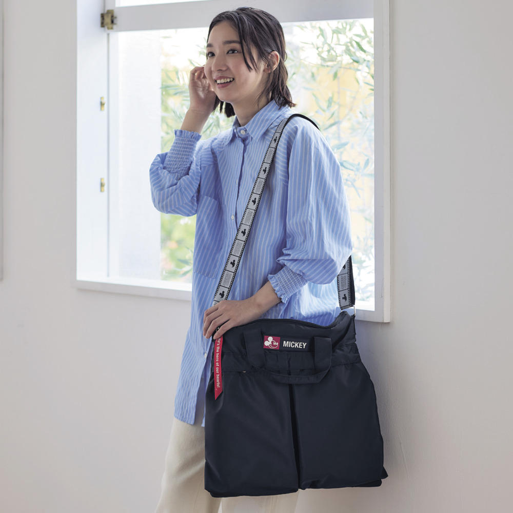 ふわ軽7ポケット付き2WAYトートバッグ(選べるキャラクター)(ディズニー/Disney) ふわ軽7ポケット付き2WAYトートバッグ(選べるキャラクター)(ディズニー/Disney)