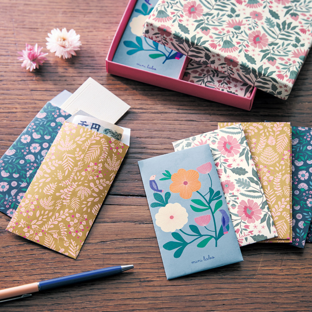 【ミニラボ/mini labo】4種類のデザインがかわいいポチ袋(オリジナルボックス入り) 「ミニラボ」 【ミニラボ/mini labo】4種類のデザインがかわいいポチ袋(オリジナルボックス入り) 「ミニラボ」