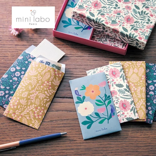 4種類のデザインがかわいいポチ袋（オリジナルボックス入り） 「ミニラボ」