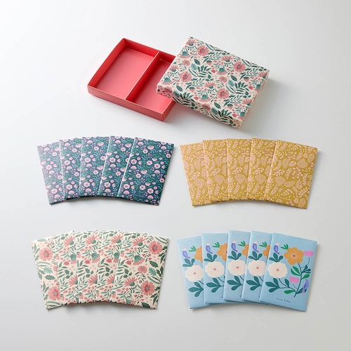 4種類のデザインがかわいいポチ袋（オリジナルボックス入り） 「ミニラボ」