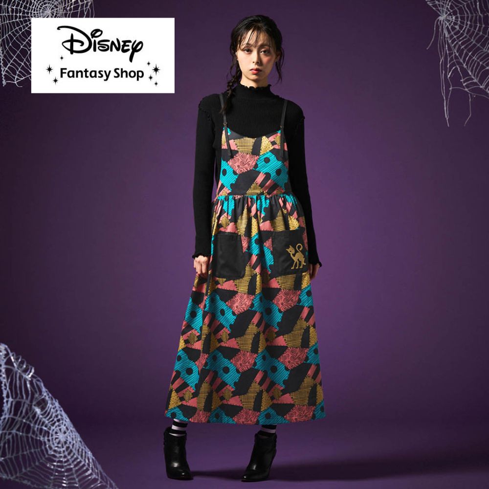 【ディズニー/Disney】エプロン風ワンピース「ナイトメアー・ビフォア・クリスマス/サリー」