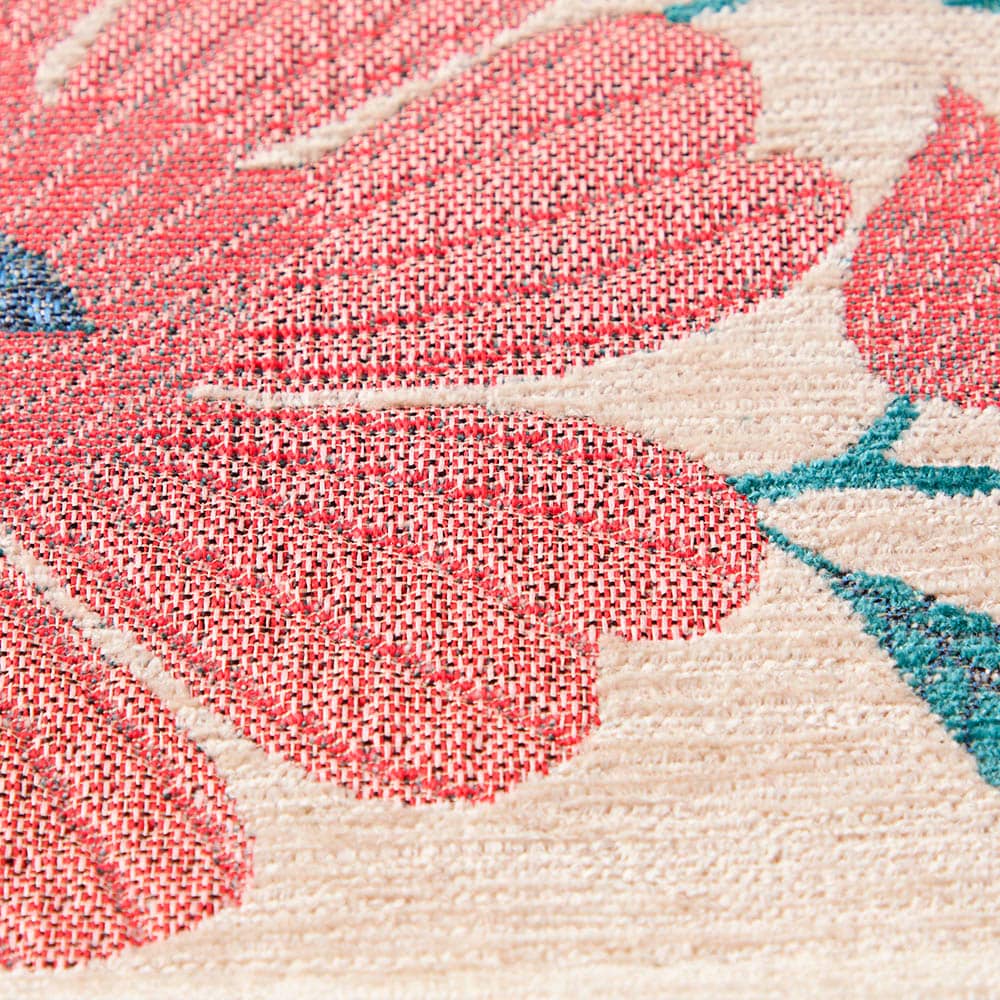 シェニール織のジャカード玄関マット／ペルシャ風庭園 「ミニラボ