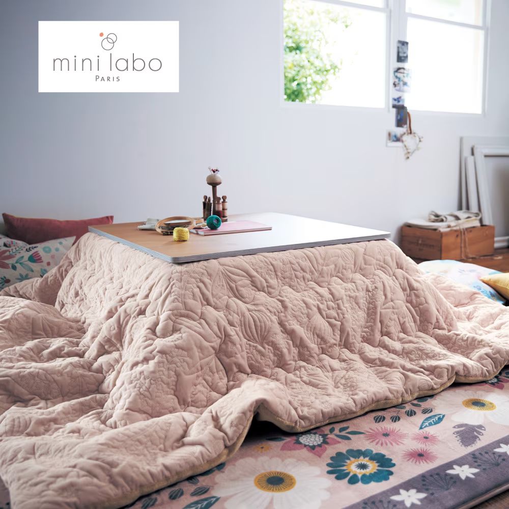 熱圧着キルトの裏ボアこたつ布団/鳥のシンフォニー 「ミニラボ」 熱圧着キルトの裏ボアこたつ布団/鳥のシンフォニー 「ミニラボ」