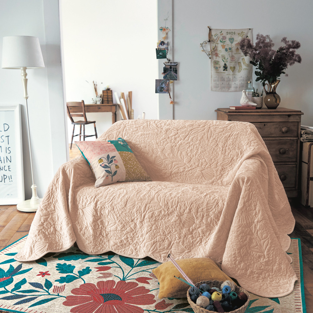 【ミニラボ/mini labo】熱圧着キルトのリバーシブルマルチカバー・ソファーカバー/鳥のシンフォニー 「ミニラボ」 【ミニラボ/mini labo】熱圧着キルトのリバーシブルマルチカバー・ソファーカバー/鳥のシンフォニー 「ミニラボ」