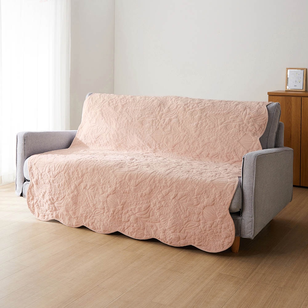 熱圧着キルトのリバーシブルマルチカバー・ソファーカバー/鳥の 熱圧着キルトのリバーシブルマルチカバー・ソファーカバー/鳥の