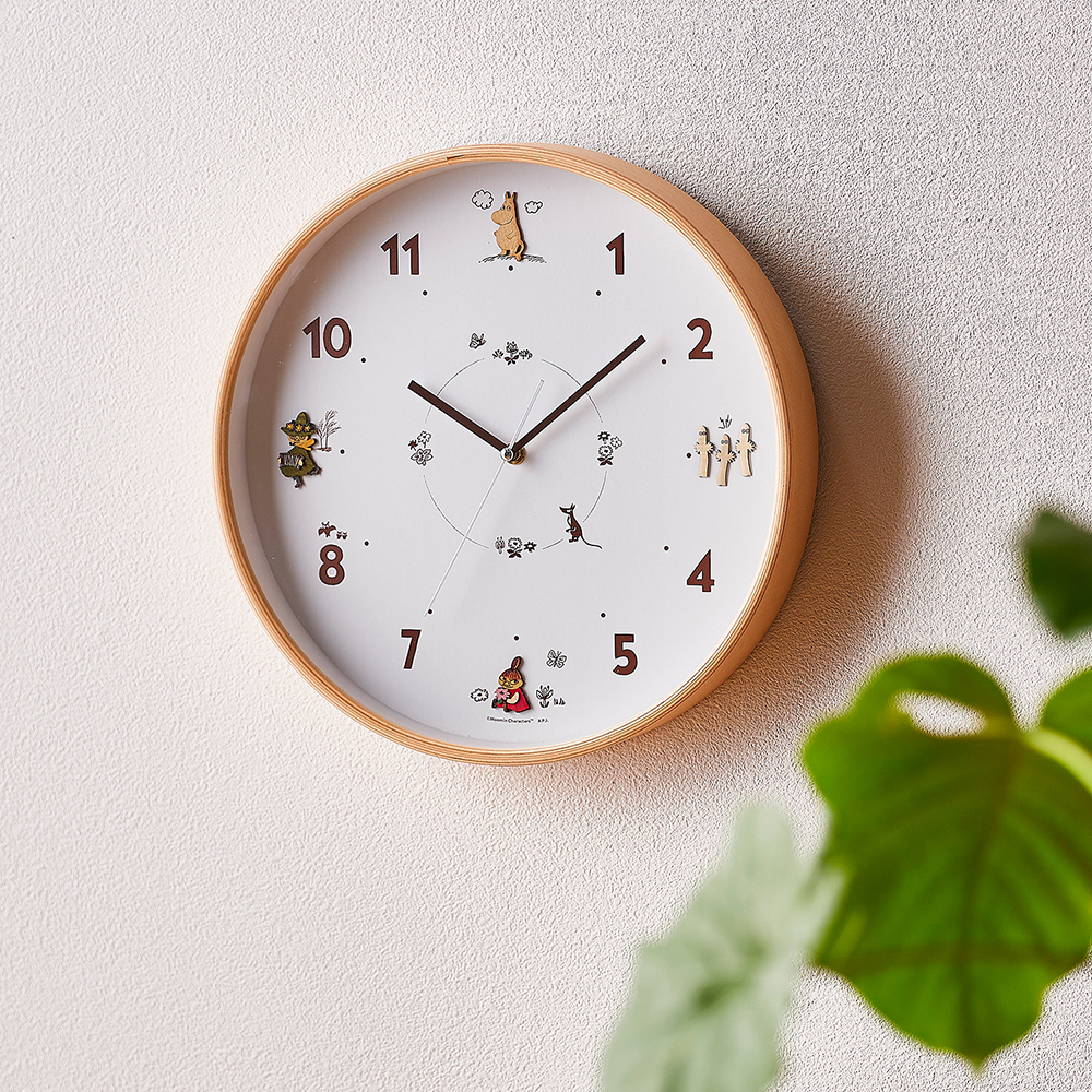 【ムーミン/MOOMIN】ウッドパーツ掛け時計「ムーミン」 【ムーミン/MOOMIN】ウッドパーツ掛け時計「ムーミン」