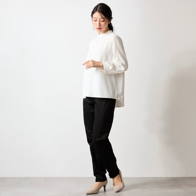 モデル身長168cm／9R  ※色味に関してはカラー選択画像にてご確認ください。