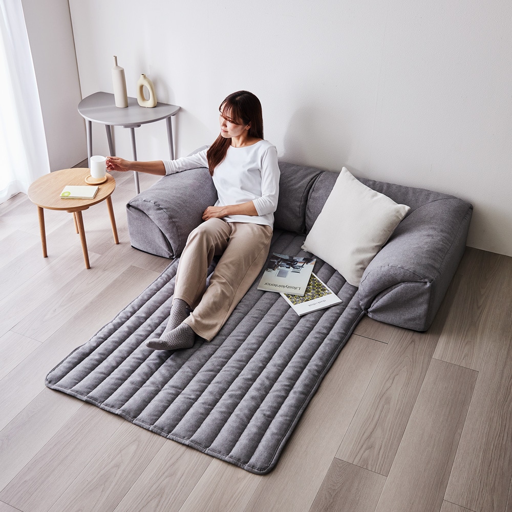 グータラグ小　カバーのみ　新品 カバーが洗えるリクライニングローソファーセット(グータラグ