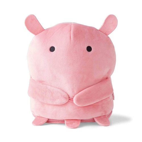 【クリアランス】【1回のみお届け】[メンダコのフューシャ] 「ちょこちょこ」手つなぎクッションになるミニ収納ケース