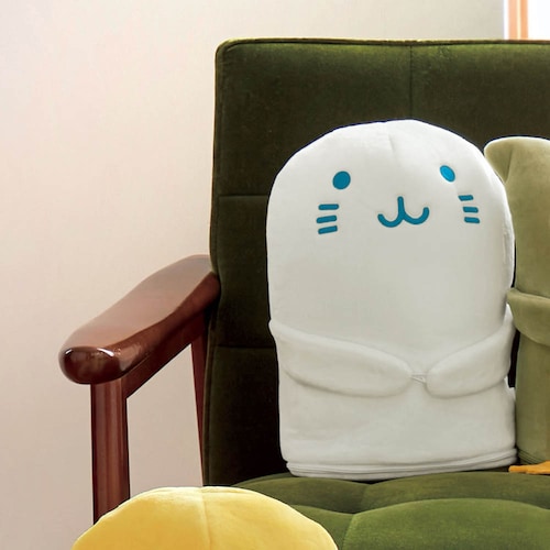 【クリアランス】【1回のみお届け】[あざらしくん] 「ちょこちょこ」手つなぎクッションになるミニ収納ケース
