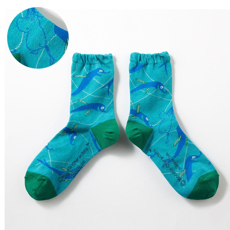 ４５ムーミンとイルカ(春夏)(ロークルー丈) ※お届けデザインはお任せください