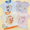 【アンパンマン】アンパンマン 裾デザインプリント半袖Tシャツ