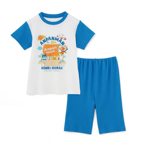 アンパンマン 薄くて涼しいプリント半袖パジャマ