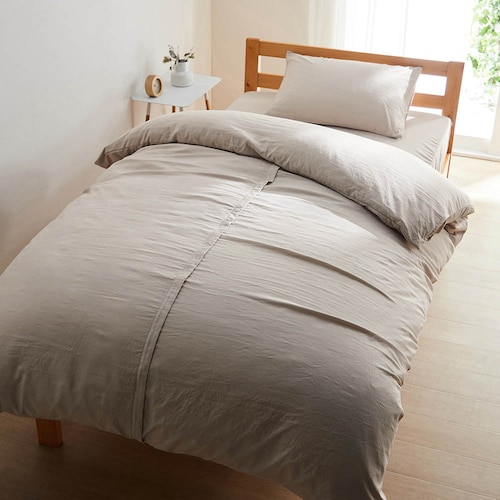 取り換え簡単！やわらかな肌ざわりの掛け布団カバー ＜シングル／セミダブル／ダブル＞