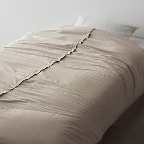 取り換え簡単！先染め綿素材を使った掛け布団カバー ＜シングル／セミダブル／ダブル＞