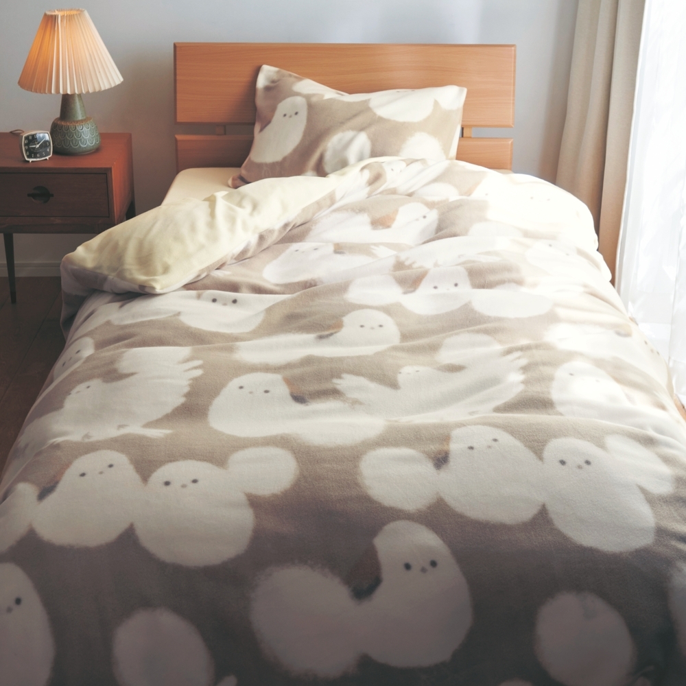 軽やかなフリース生地の布団カバーセット(3点) <洋式シングル/和式シングル> 軽やかなフリース生地の布団カバーセット(3点) <洋式シングル/和式シングル>